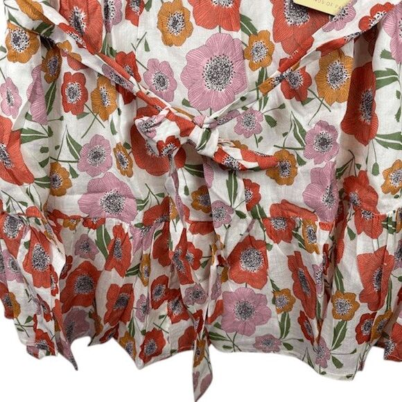 NEW! Birds of Paradis by Trovata Poppy Print Nia Dress Floral Print Size Small - Picture 4 of 14
